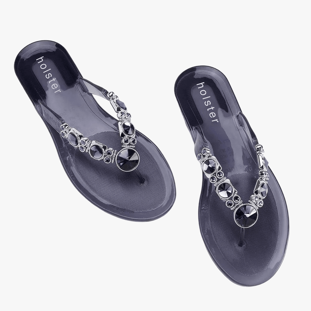 Holster Ladies Glam Sandal Clear Midnight Blue | Holster