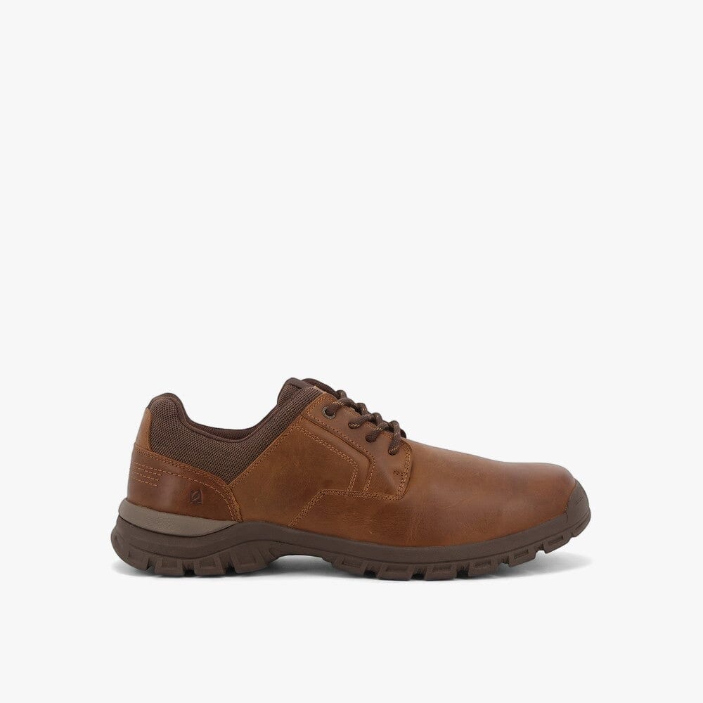 Hush Puppies Mens Dawie Cow Waxy Leather Brown | Hush Puppies
