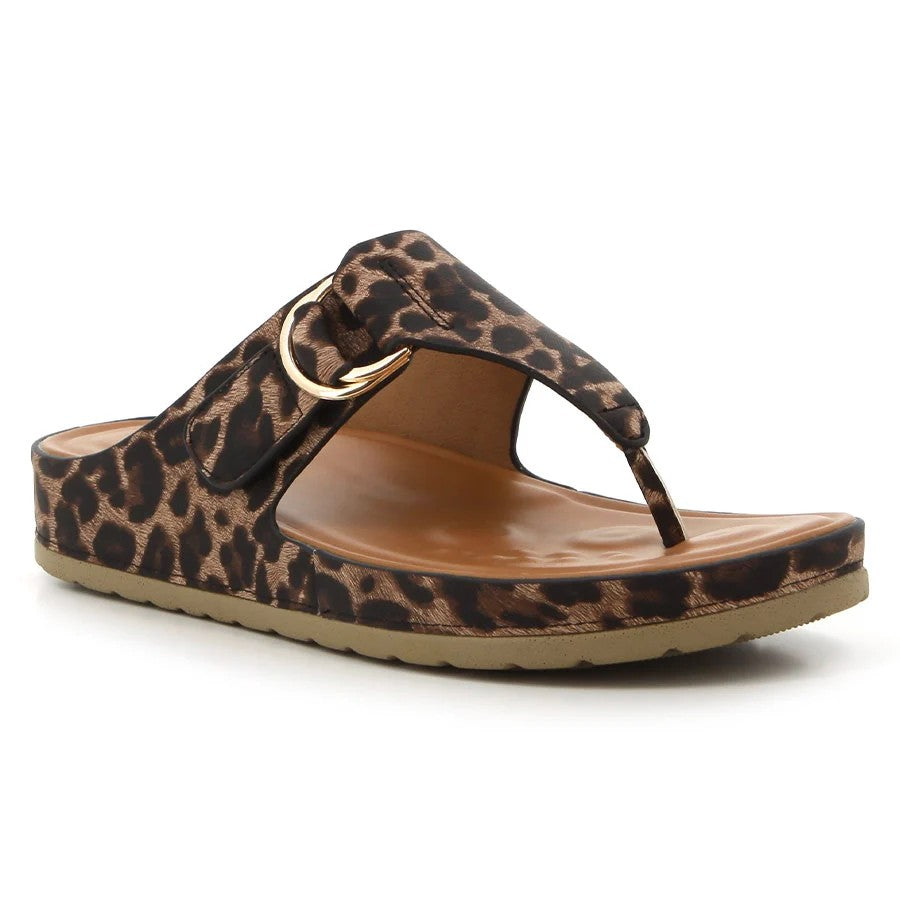 Hush Puppies Womens Soft Tanya Sandal Leopard