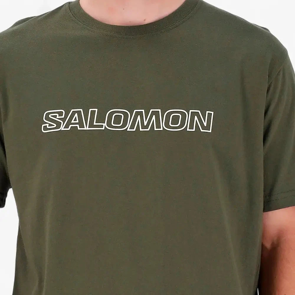 Salomon Mens Baltoro Short Sleeve Tee Olive Night | Salomon