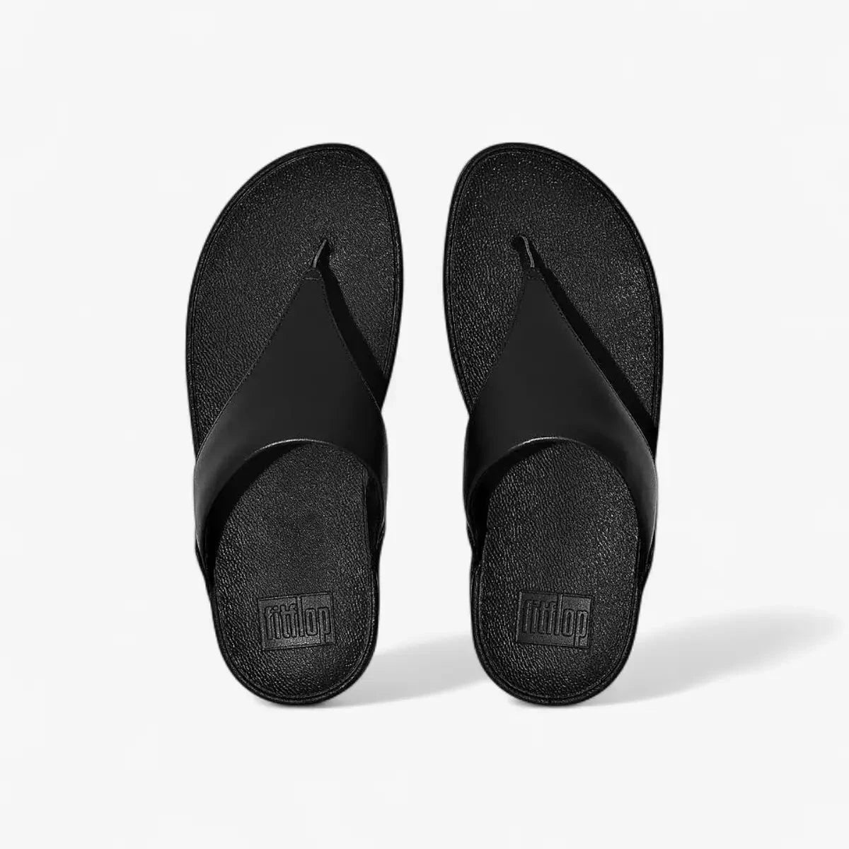 Fit Flop Ladies Lulu Leather Sandals Black | Fit Flop