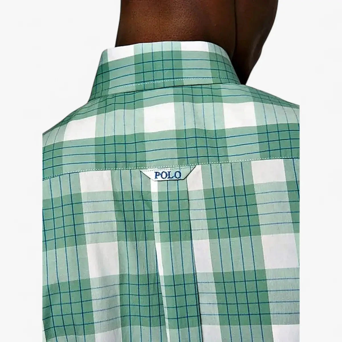 Polo Mens Short Sleeve Check Shirt Green | Polo