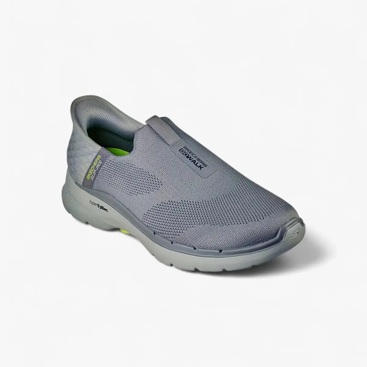 Skechers Mens Go Walk 6 Easy On Shoe Gray | Skechers