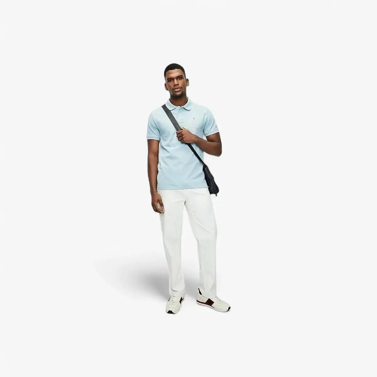Polo Mens Carter Pique Short Sleeve Golfer Light Blue | Polo