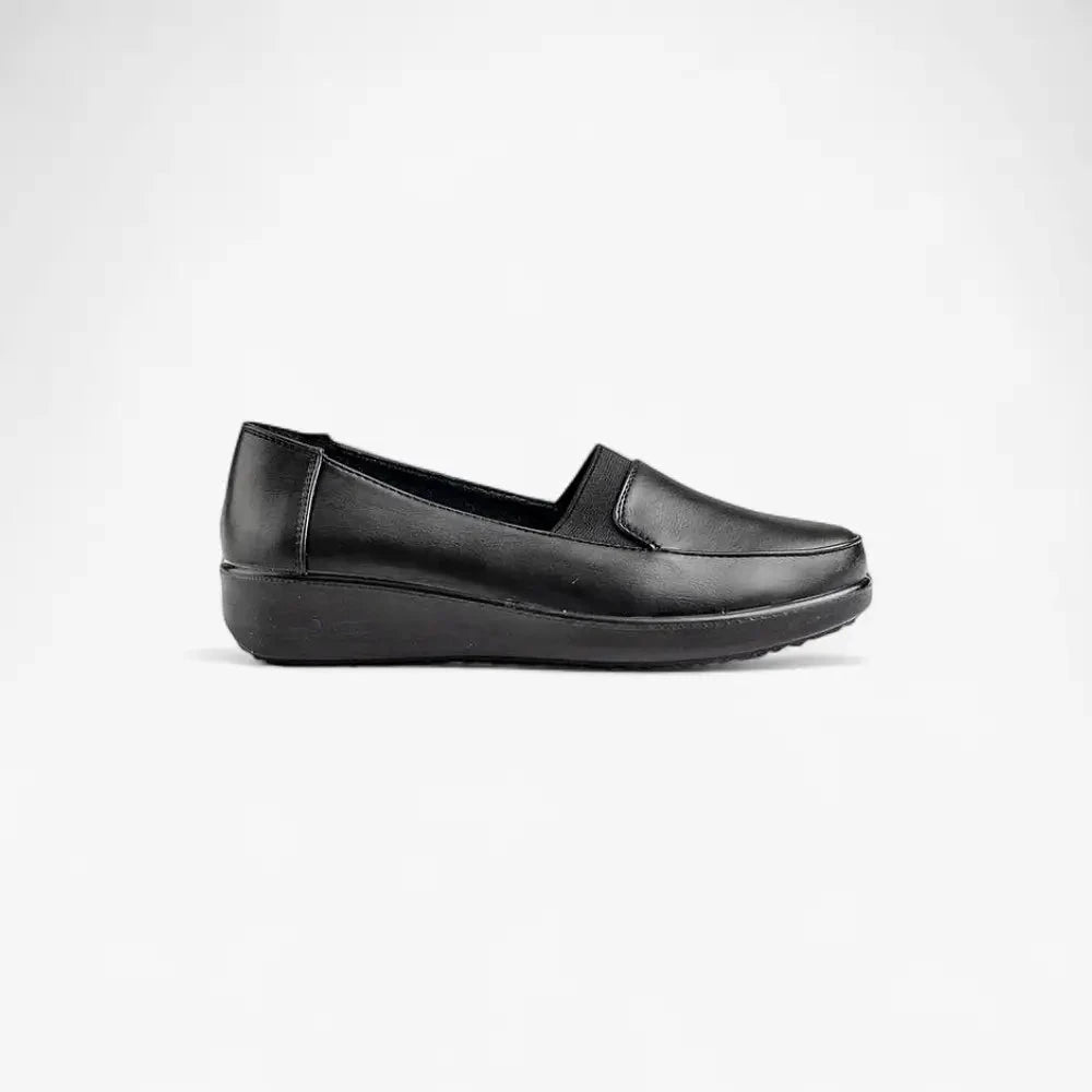 Hush Puppies Womens Marilu Shoe Black Oily Leather | Hush Puppies