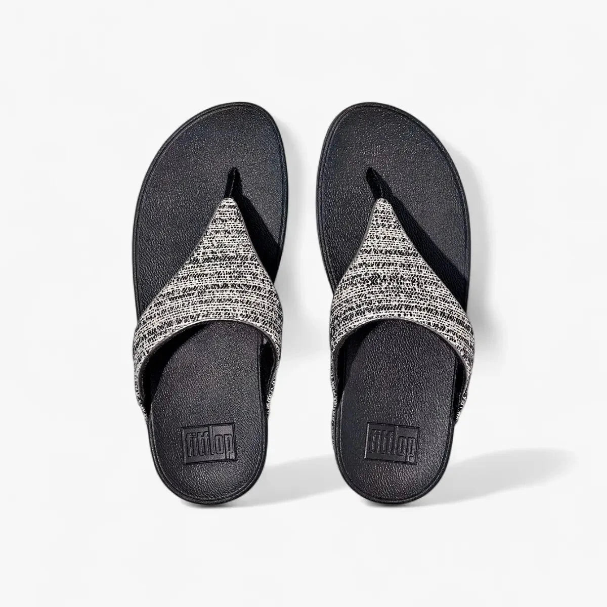 Fit Flop Womens Shimmerweave Sandal Black Mix | Fit Flop