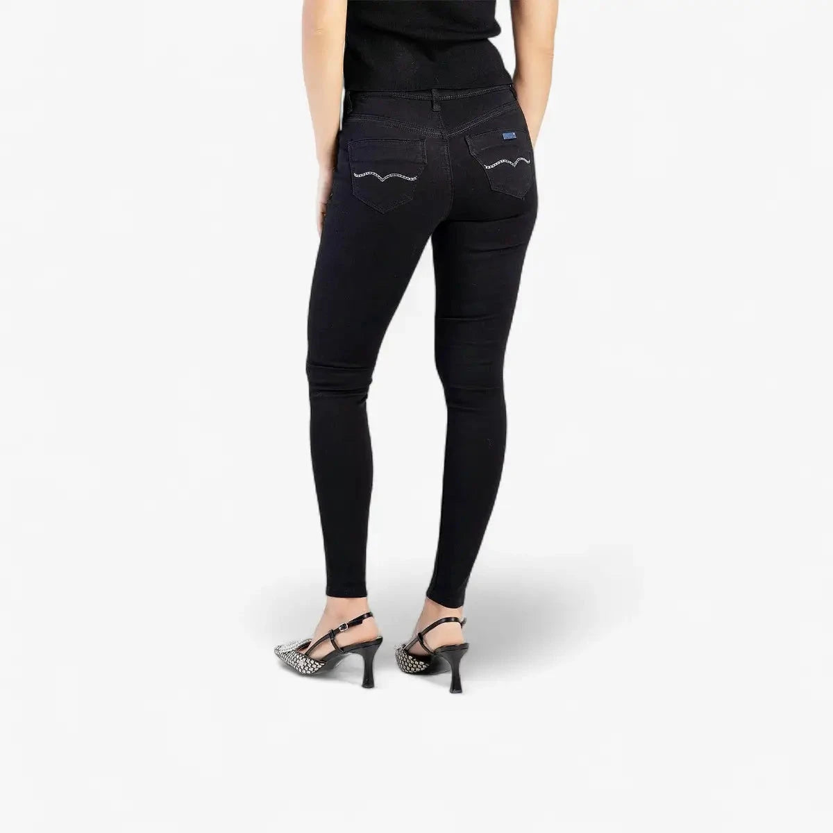 Sissy Boy Mid Waist Basic Skinny Jean Black | Sissy Boy