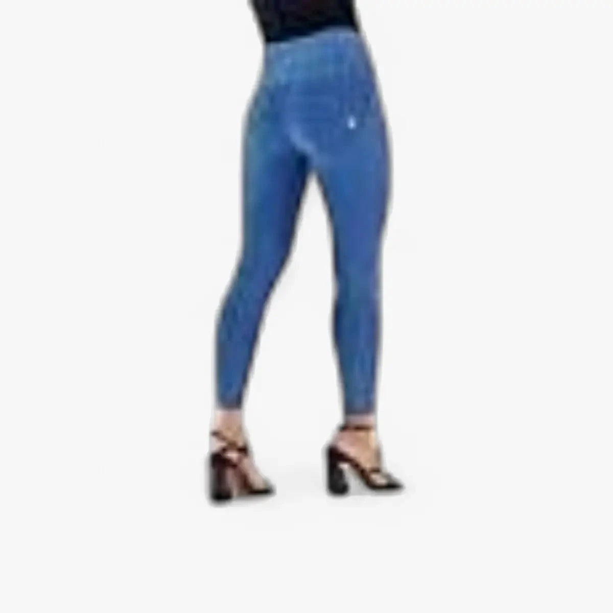 Freddy Womens High Waist Denim Effect Wr.Up® Shaping Super Skinny Jean Light Blue | Freddy