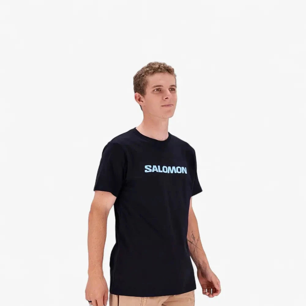Salomon Mens Core Logo Short Sleeve Tee Black | Salomon