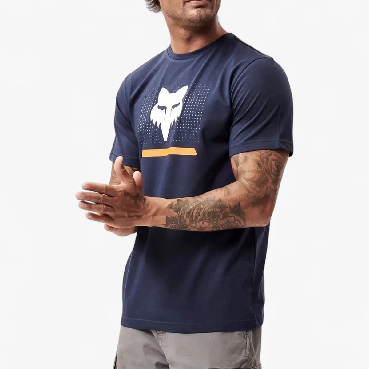Fox Mens Optical Illusion Short Sleeve Tee Summit Navy | Fox