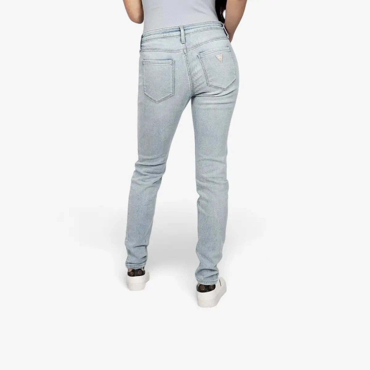Guess Womens Tayla Jeans Power Skinny Low Rise Jean Light Wash | Guess