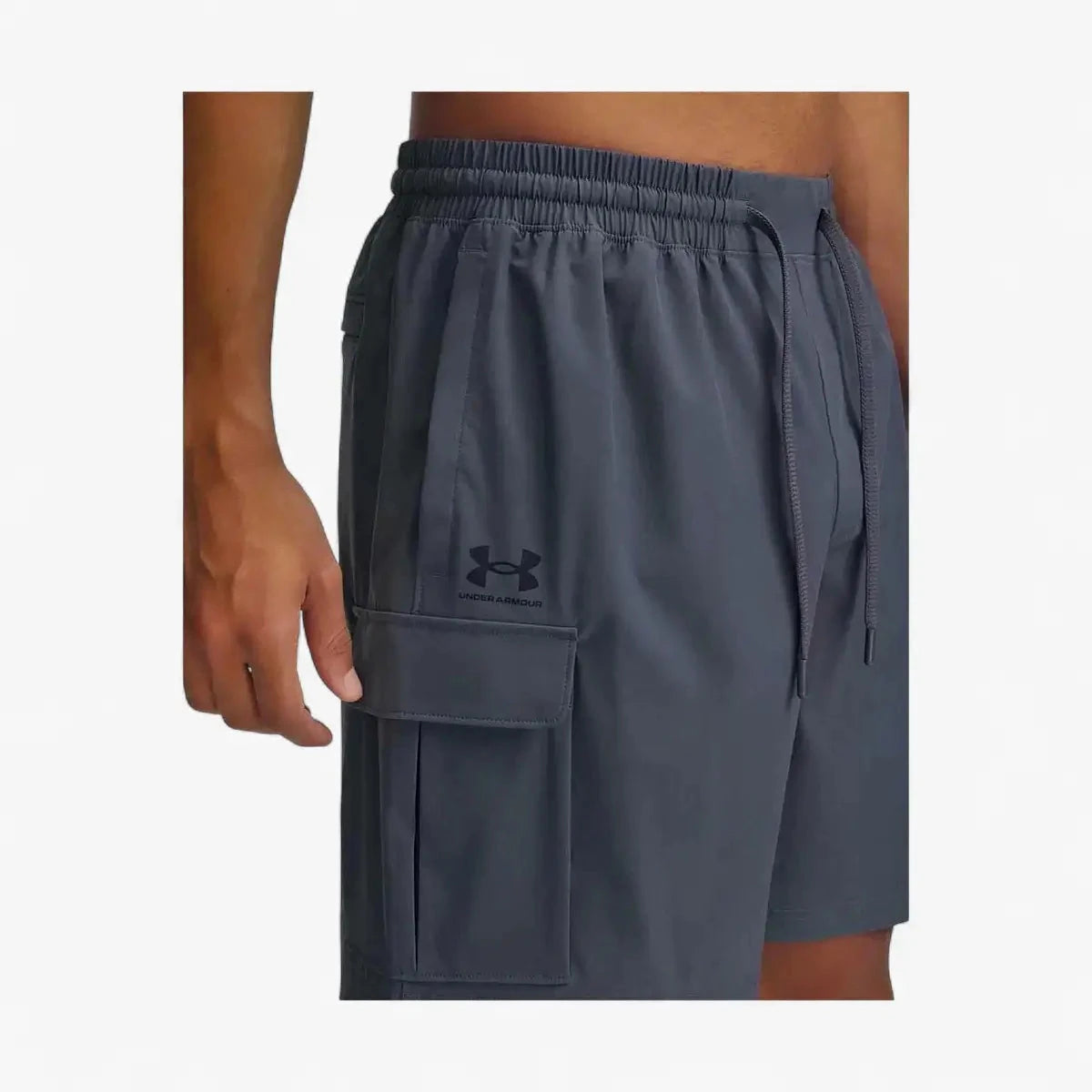 Under Armour Mens Vibe Woven Cargo Shorts 025 Castlerock | Under Armour