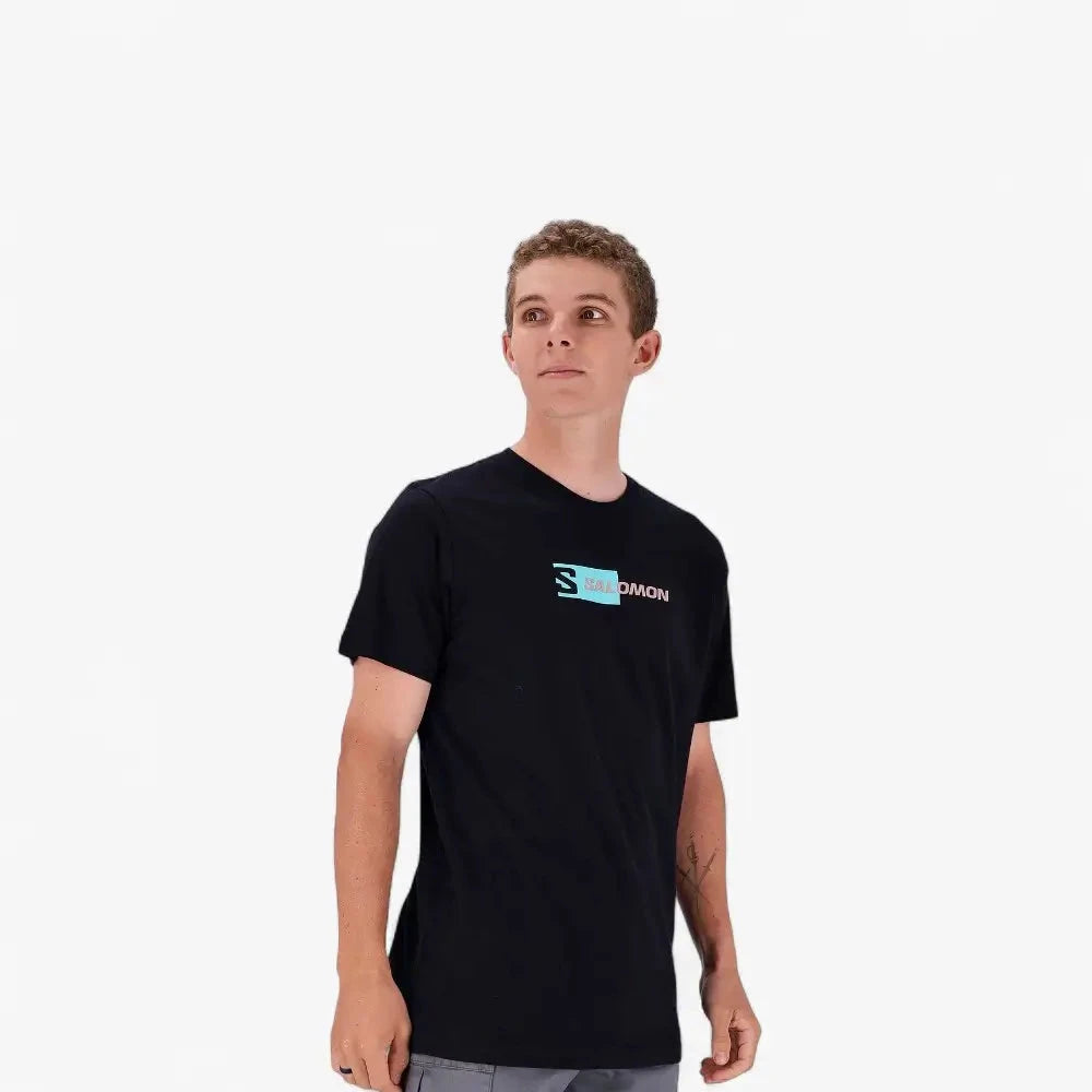 Salomon Mens Hidden Ii Short Sleeve Tee Black | Salomon