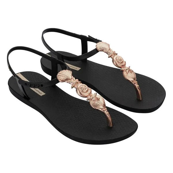 Ipanema Womens Fundo Do Mar Sandal Black Gold