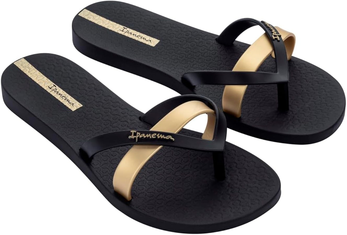 Ipanema Womens Kirei Sandal Fem Black Gold