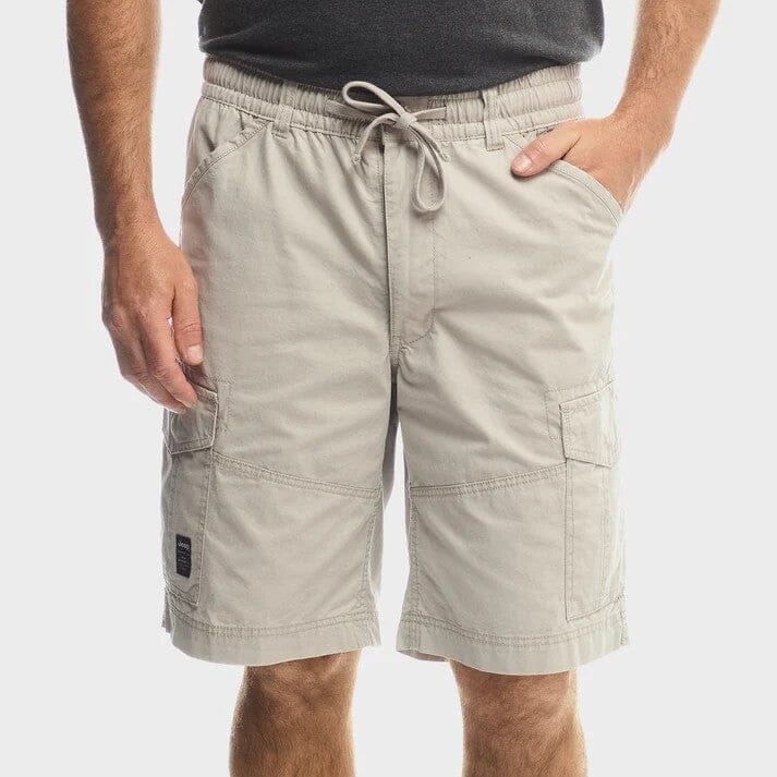 Jeep Mens 26Cm Ace Elasticated 26Cm Core Shorts Khaki | Jeep
