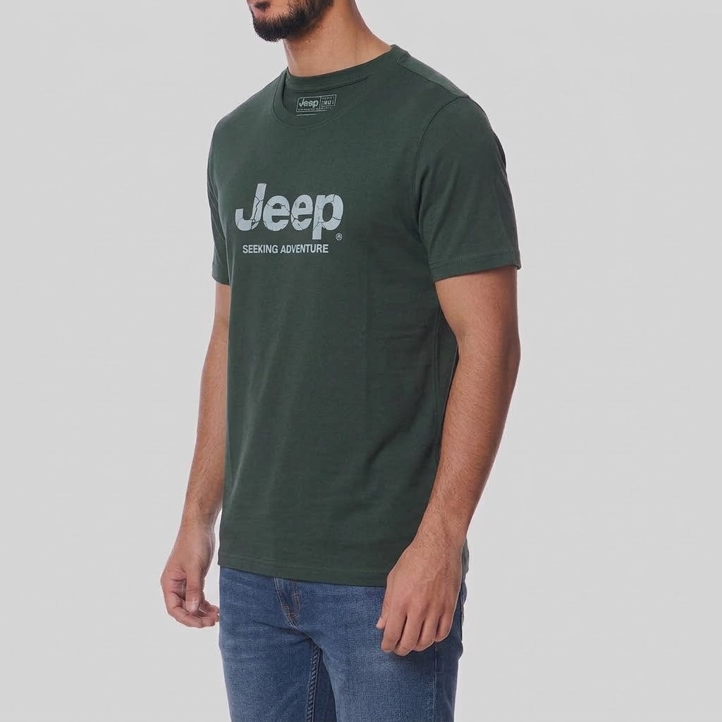 Jeep Mens Core Logo Tee Charcoal