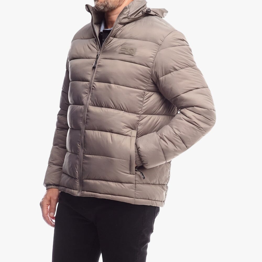 Jeep Mens Core Puffer Jacket Brown C | Jeep