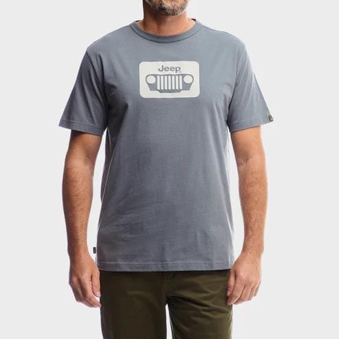 Jeep Mens Essential Organic Tee Grey | Jeep
