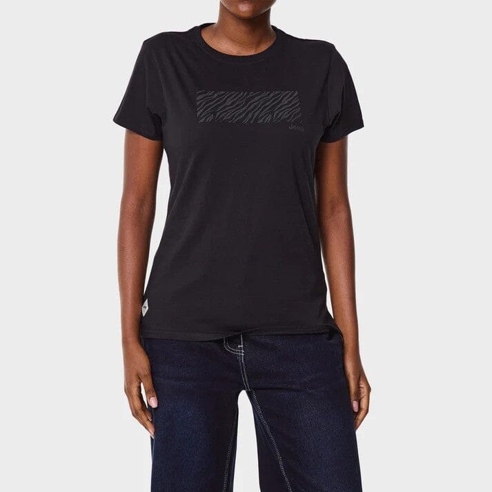 Jeep Womens Fashion Tee Black | Jeep