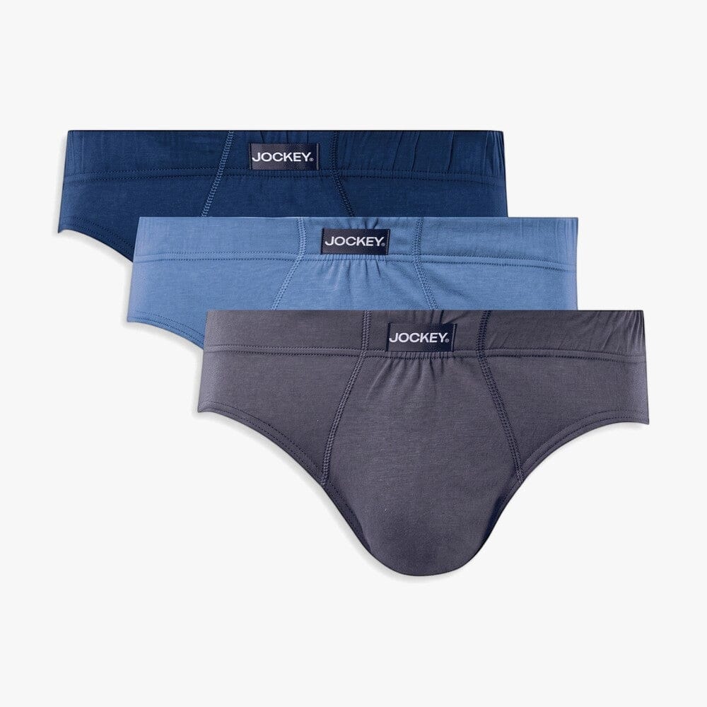 Jockey Mens Fashion Brief Plain 3Pk | Jockey