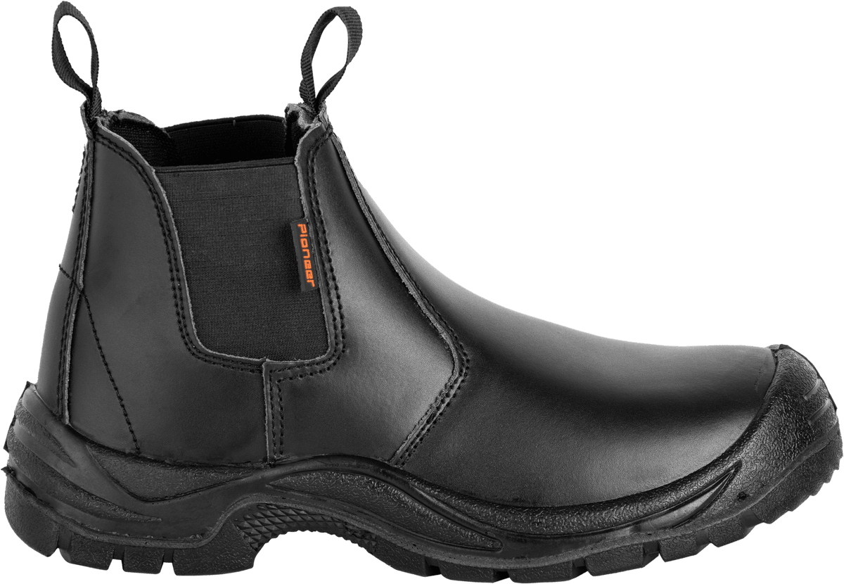 Pioneer Safety Commander Black Steel Toe Chelsea Boot | Pioneer