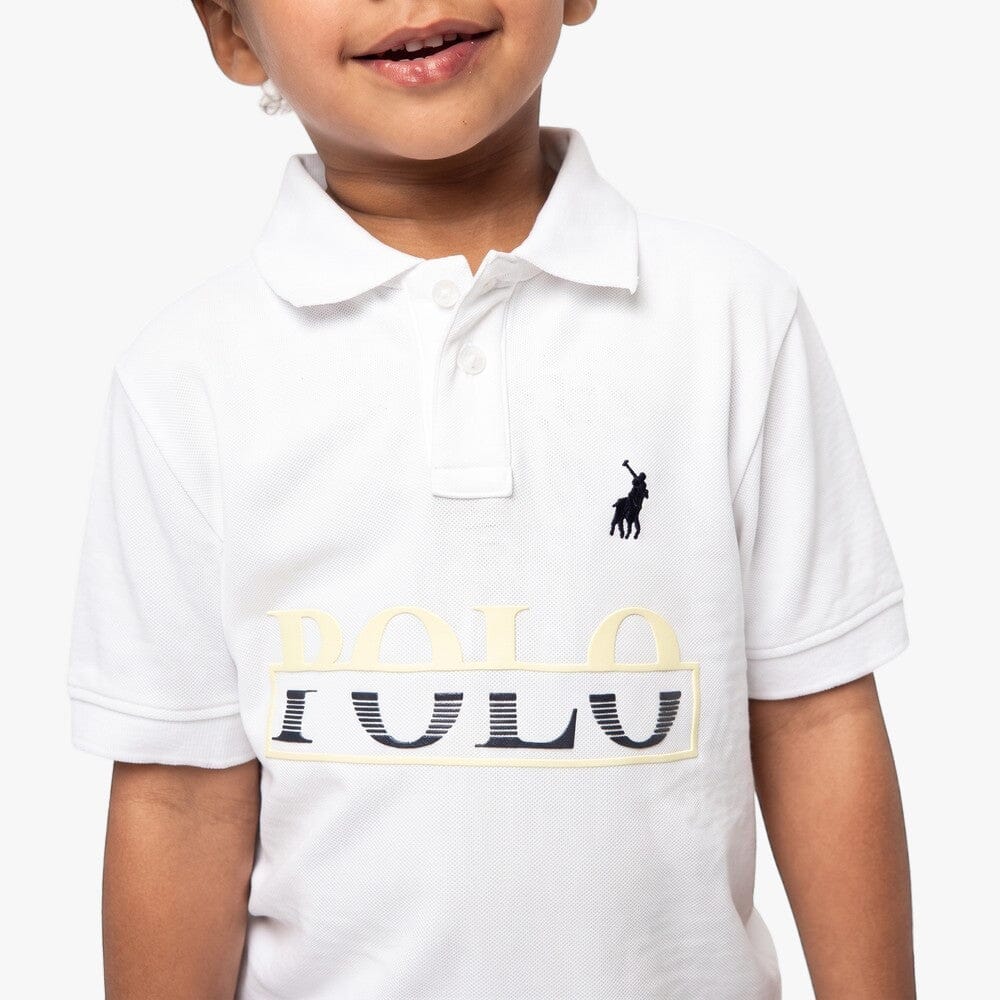 Polo Boys Layton Short Sleeve Golfer White | Polo