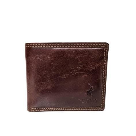 Polo Kenya Smalls Bollfold With Coin Section Wallet Brown >634-78 | Polo