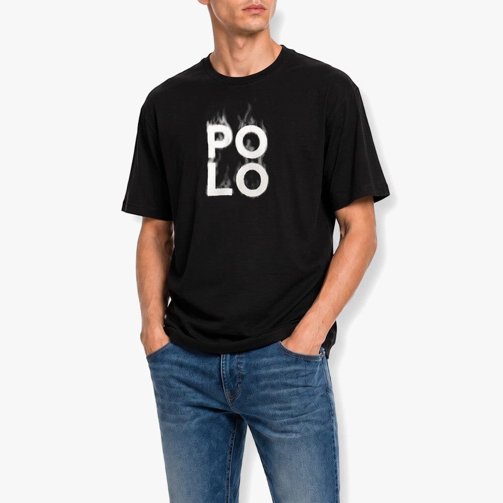 Polo Mens Pjc Flame Tee Black | Polo