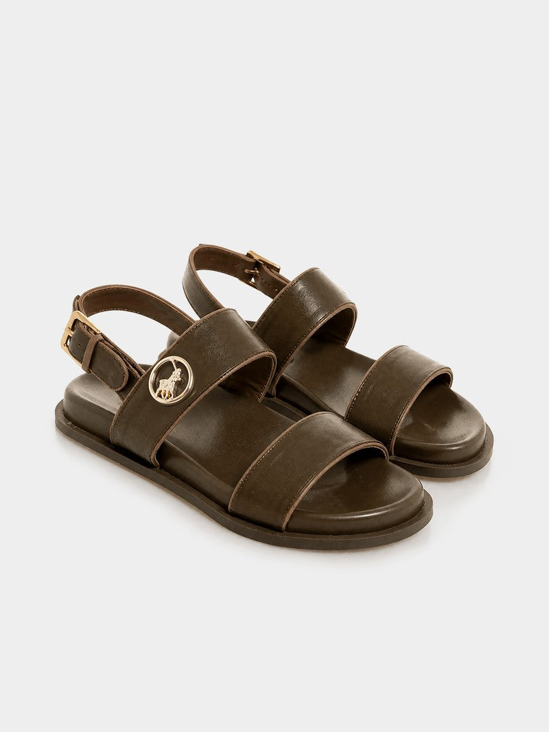 Polo Womens Moulded Unit Trim Sandal Fatigue