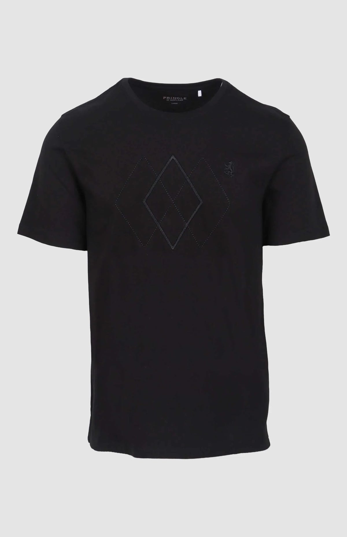 Pringle Mens Benjamin Embroid Tee Black