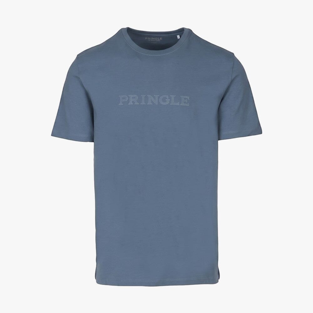 Pringle Mens Roger Embroid Tee Blue | Pringle