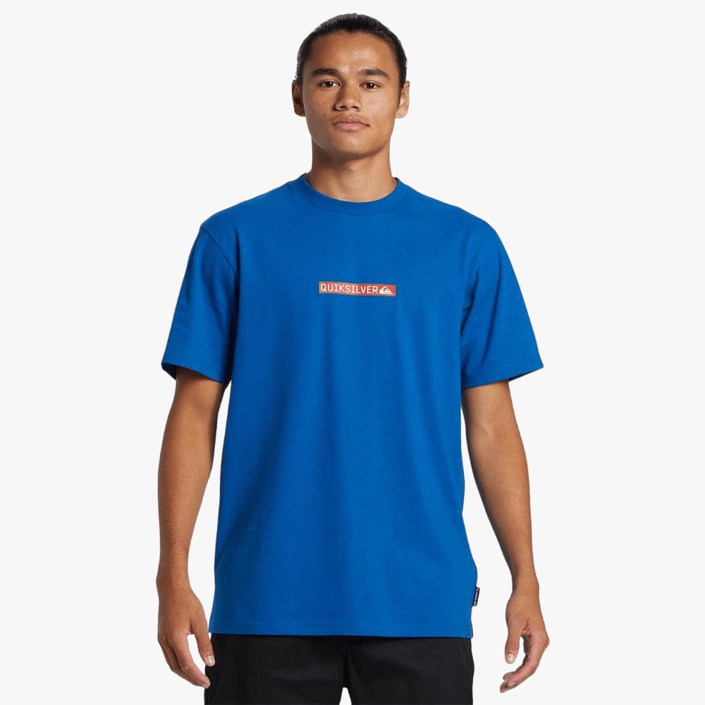 Quiksilver Mens Clicker Logo Dna Short Sleeve Tee Monaco Blue | Quiksilver