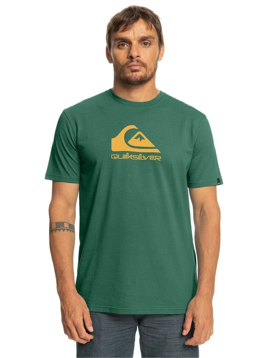 Quiksilver Mens Corp Logo Short Sleeve Tee Forest | Quiksilver