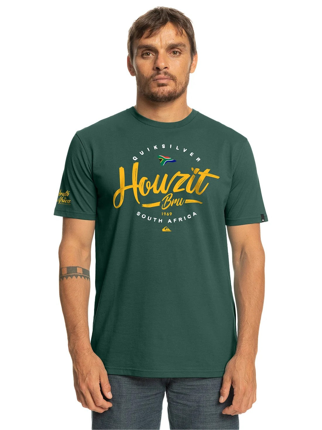 Quiksilver Mens Howsit Bru Ii Tee Heritage Green