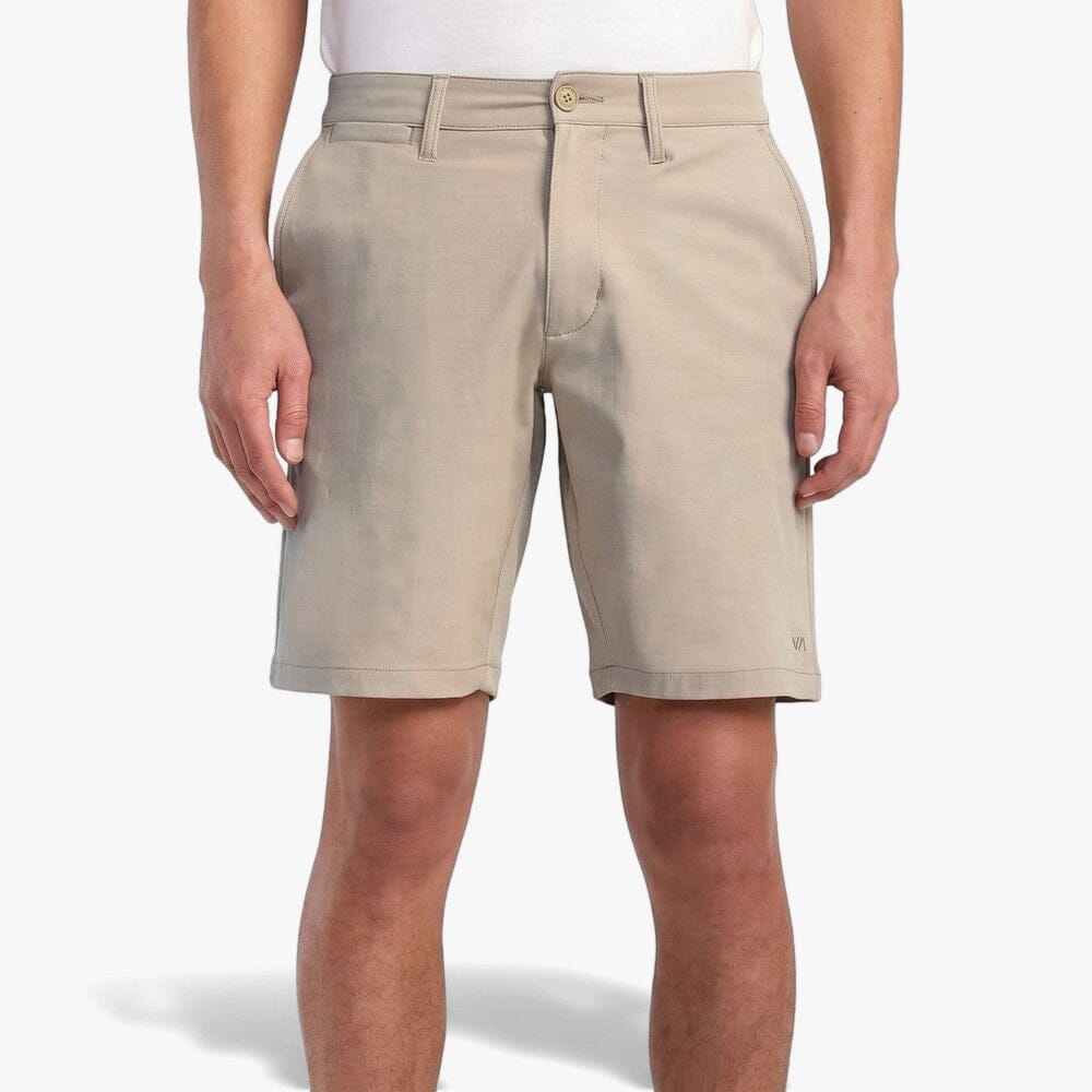 Rvca Mens Back In Hybrid Shorts Khaki | Rvca