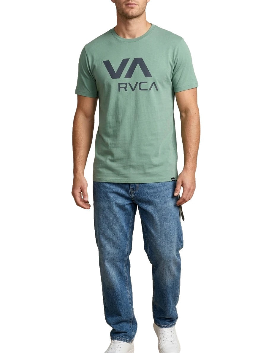Rvca Mens Va Rvca Short Sleeve Tee Bottle Green