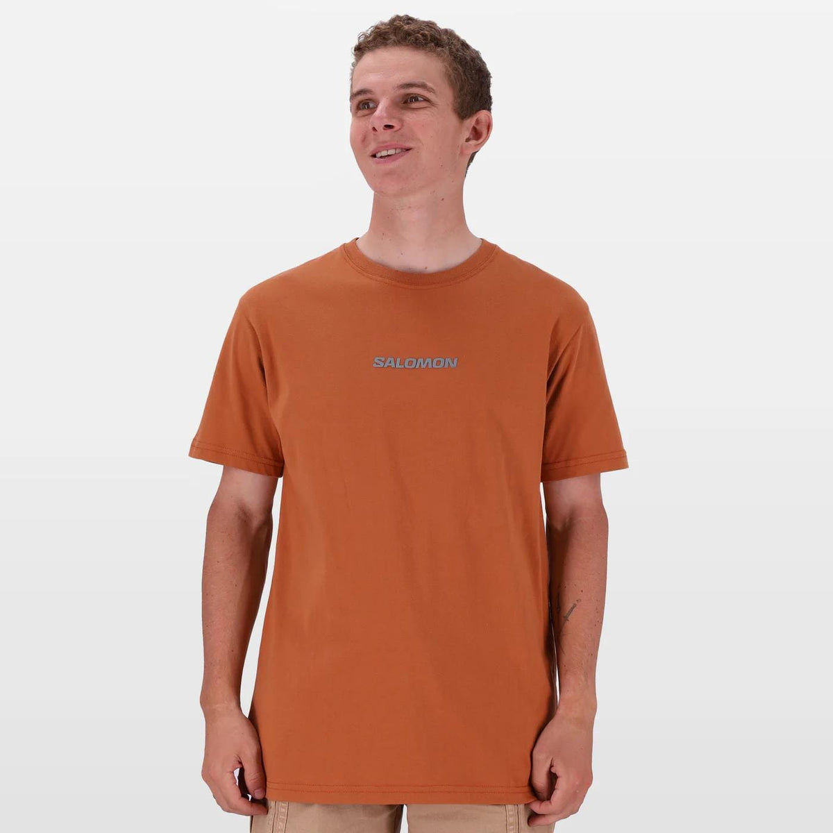 Salomon Mens Logo Short Sleeve Tee Sierra | Salomon