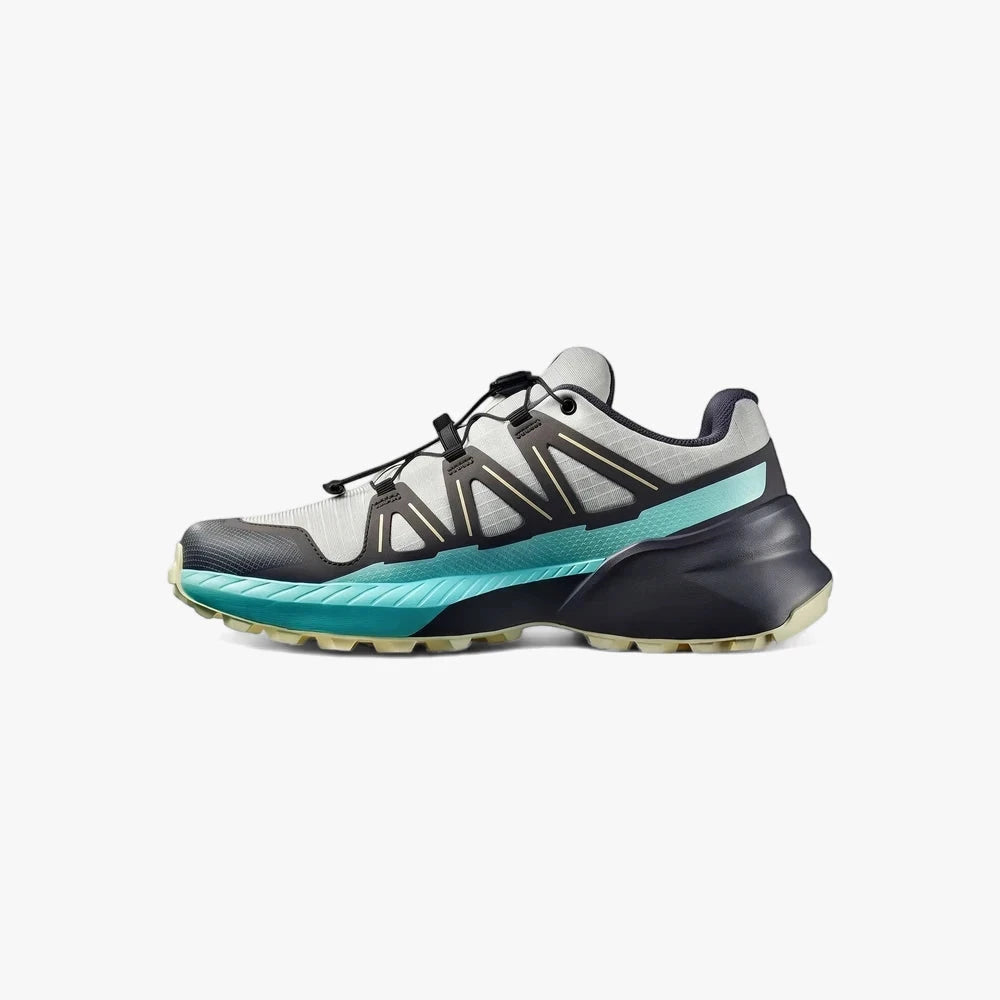Salomon Womens Speedcross Peak Trail Sneaker Icicle Castlerock Aruba Blue | Salomon