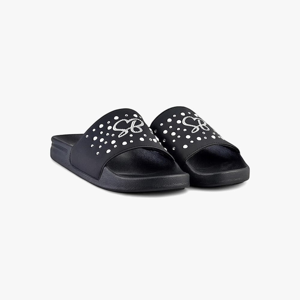 Sissy Boy Slide With Pearl Diamante Black | Sissy Boy