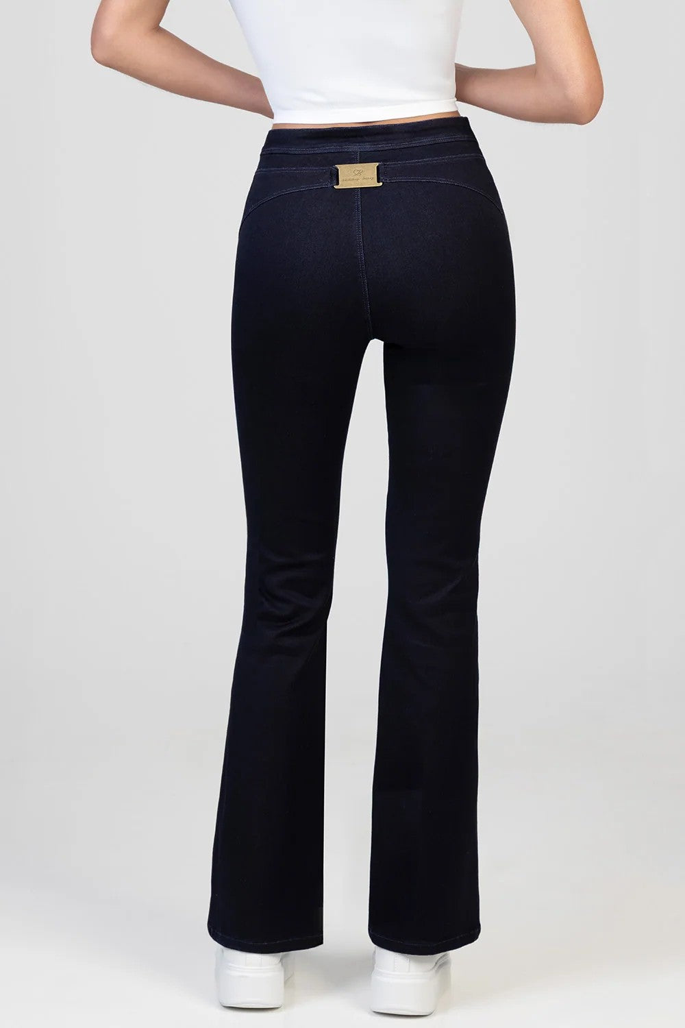 Sissy Boy Ray Lee High Waist Buckle Bootleg Jean Dark Vintage