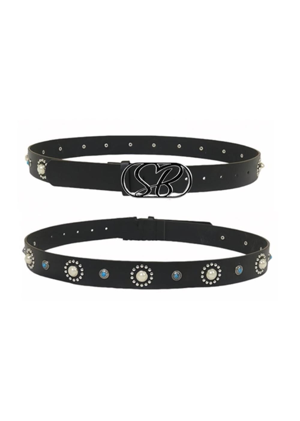 Sissy Boy Ruby Belt Logo Buckle Black | Sissy Boy