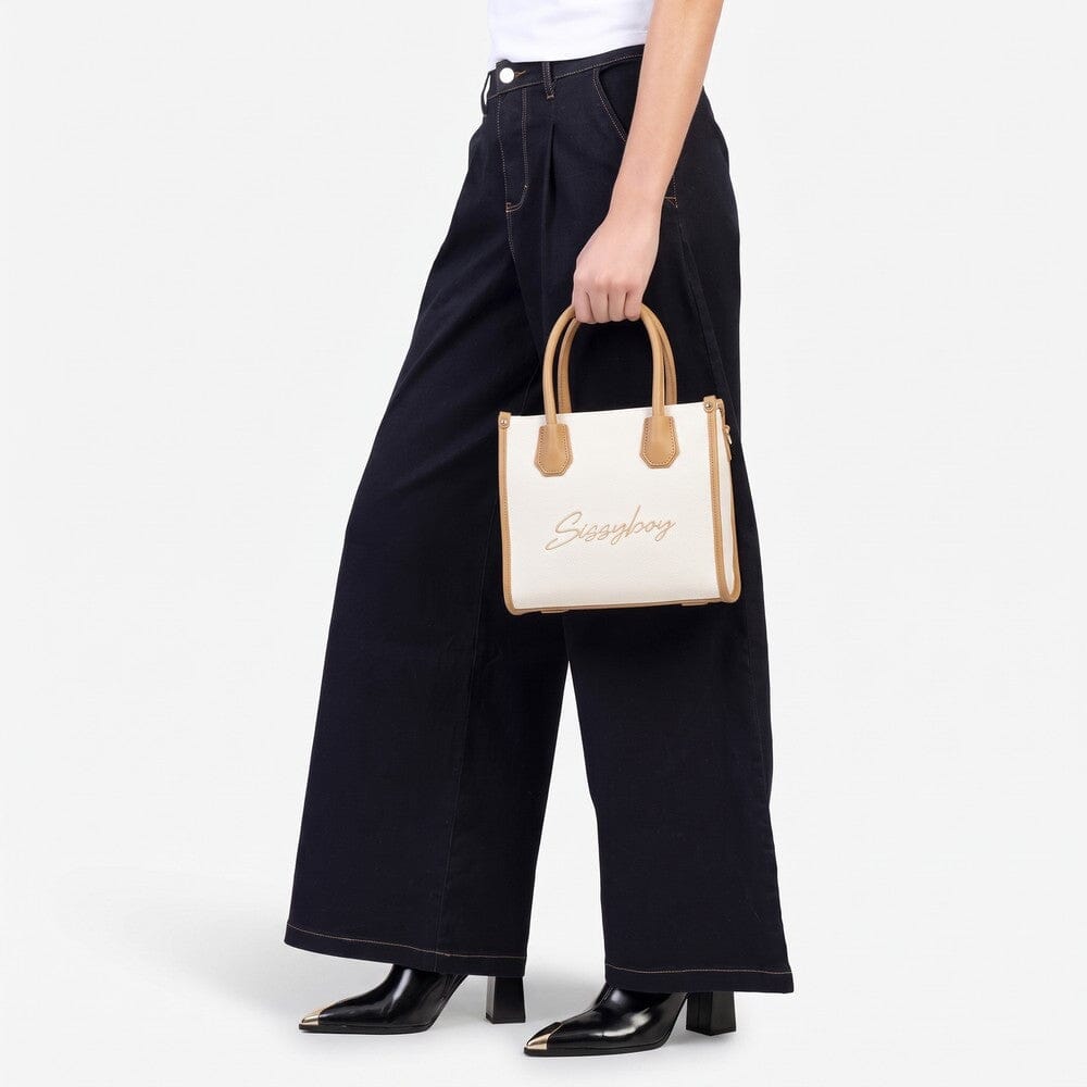 Sissy Boy Willow Bag Mini Tote Handbag Stone | Sissy Boy
