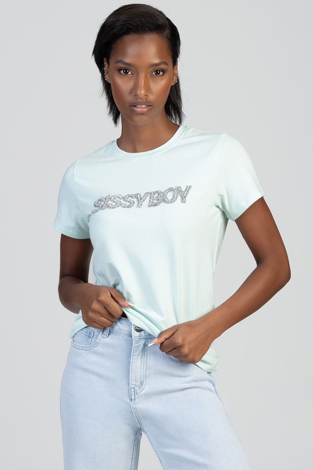 Sissy Boy Womens Total Diva Regular Tee Mint