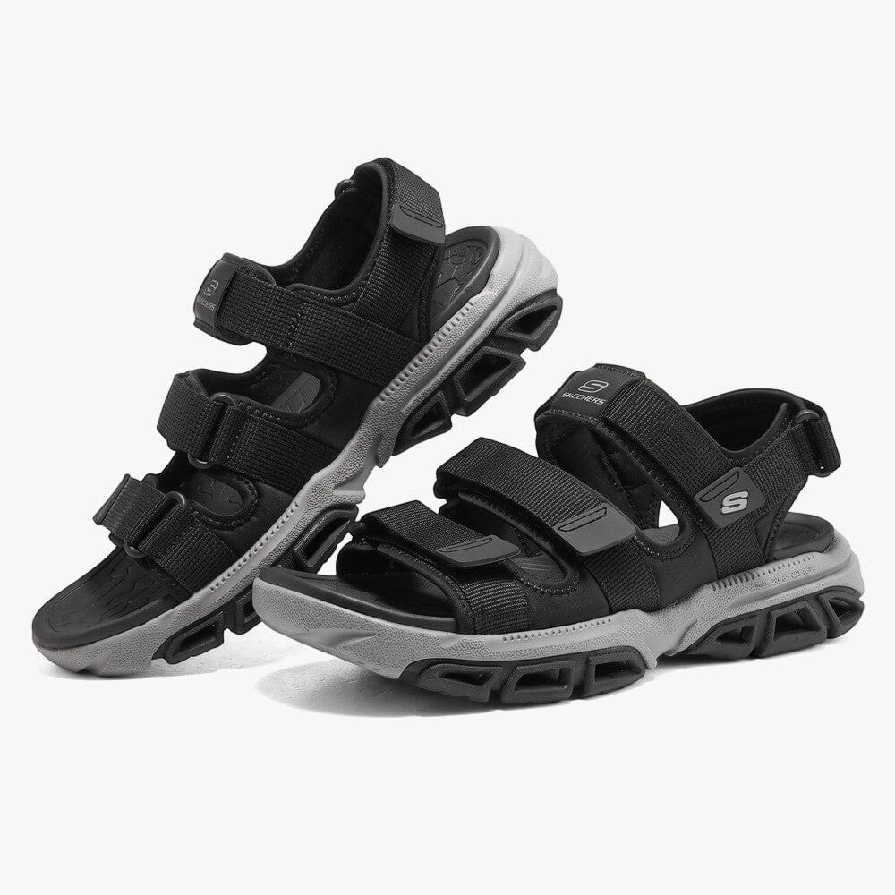Skechers Mens Atlan Sandal Black | Skechers