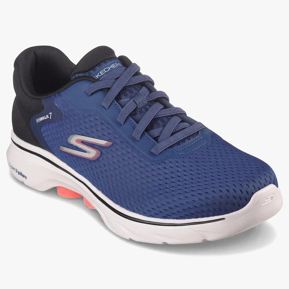Skechers Mens Go Walk 7 Sneaker Navy Black | Skechers