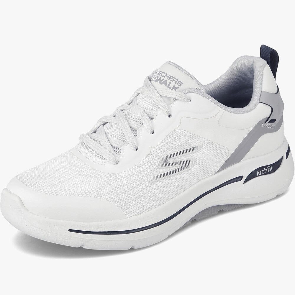 Skechers Mens Go Walk Arch Fit Sneaker White Multi | Skechers