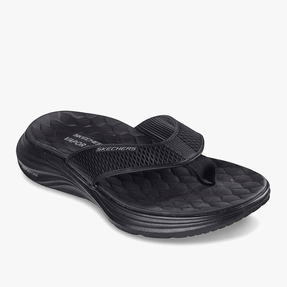 Skechers Mens Vapor Foam Sandal Black Black | Skechers