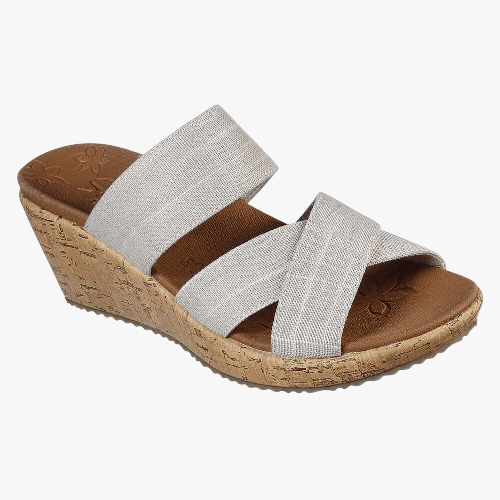Skechers Womens Beverlee Wedge Sandal Natural | Skechers