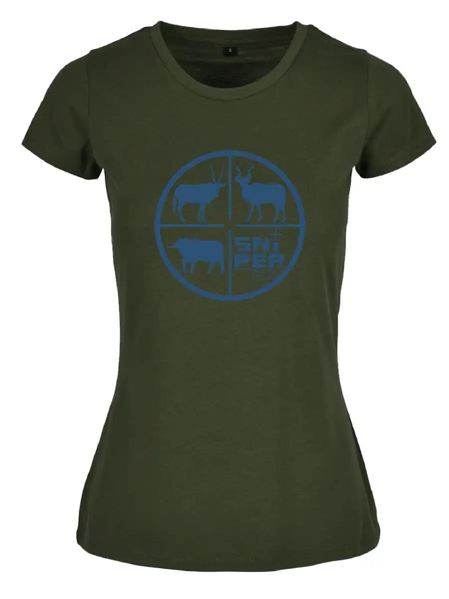 Sniper Womens Retical Tee Olive